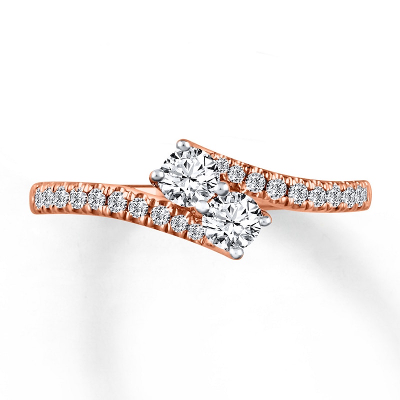 Ever Us Two-Stone Ring 1/2 ct tw Diamonds 14K Rose Gold