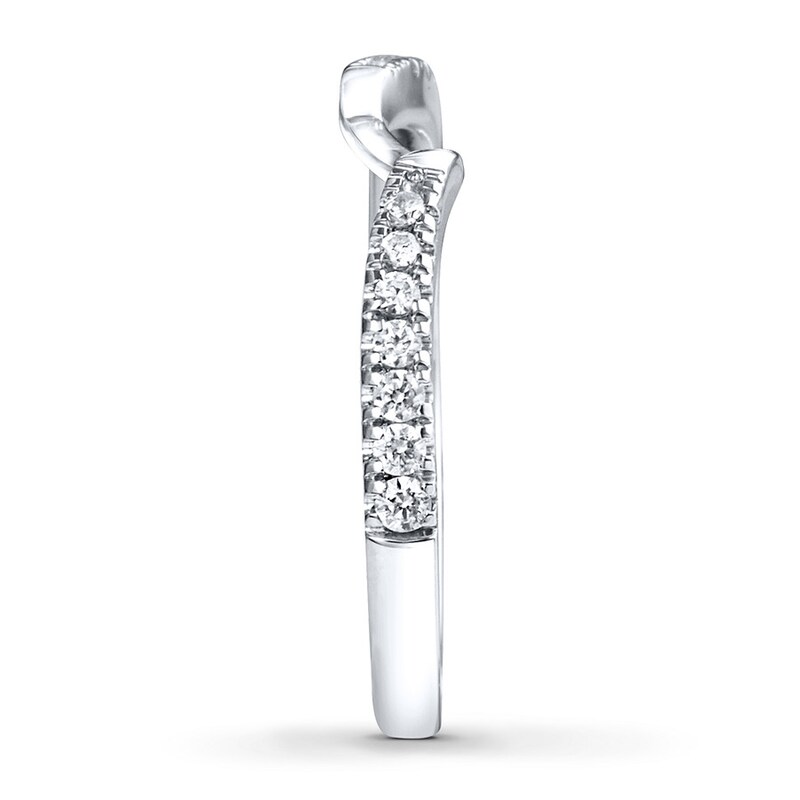 Main Image 4 of Ever Us Diamond Band 1/5 ct tw Round-cut 14K White Gold