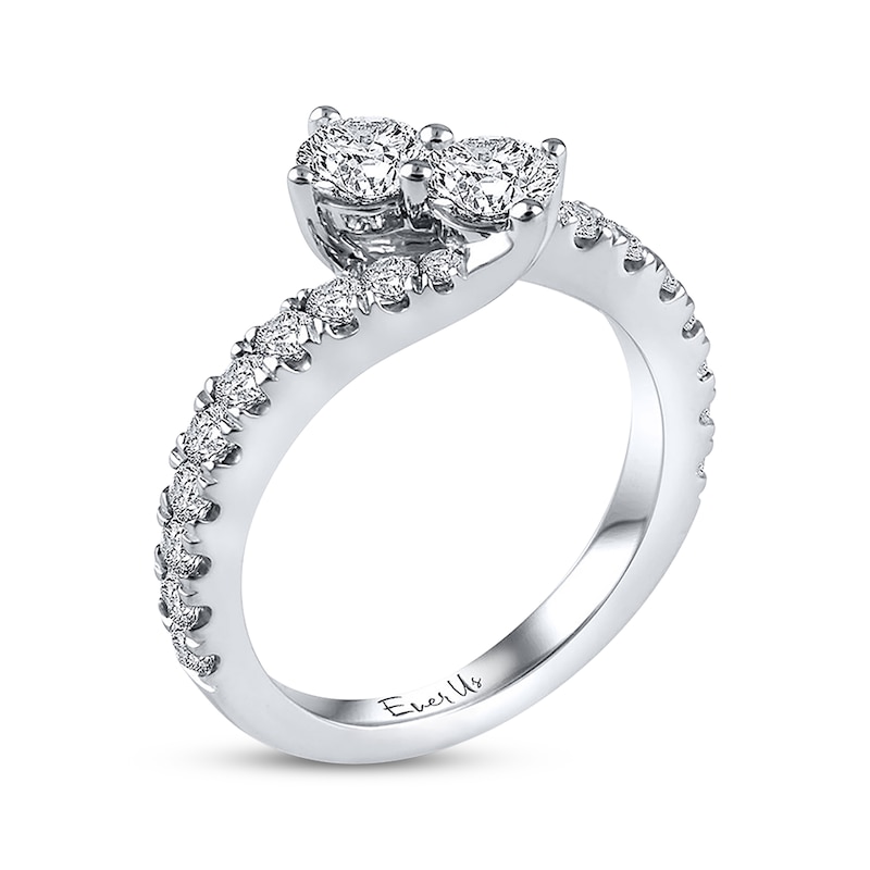 Main Image 2 of Ever Us SI2 Quality Two-Stone Diamond Ring 1-1/2 ct tw 14K Gold