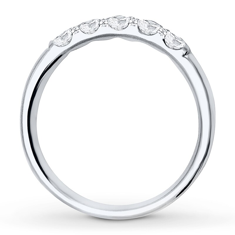 Main Image 2 of Diamond Anniversary Band 1/2 ct tw Round-cut 14K White Gold