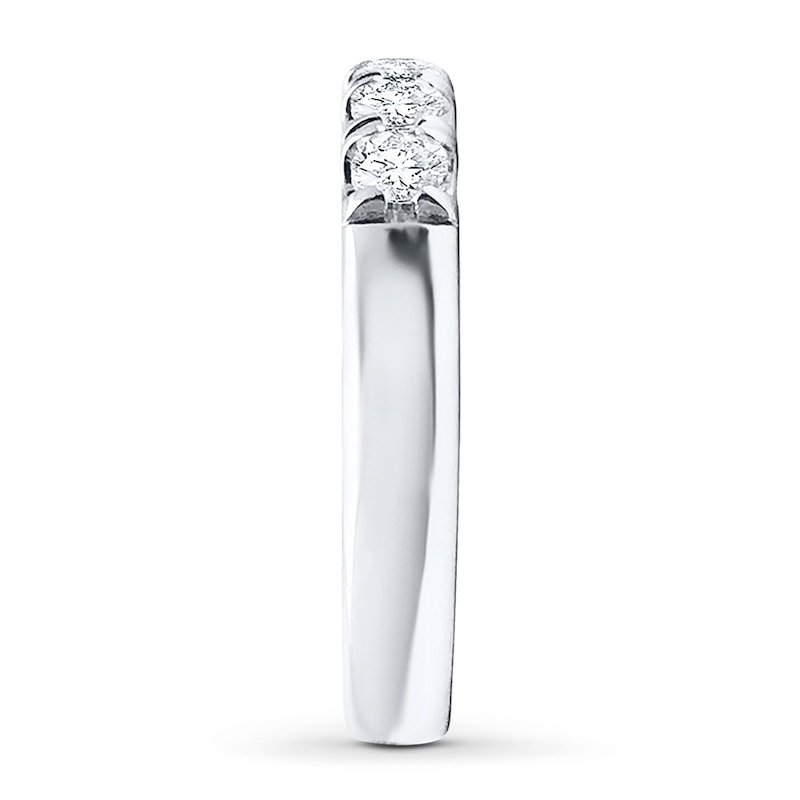 Main Image 3 of Diamond Anniversary Band 1/2 ct tw Round-cut 14K White Gold