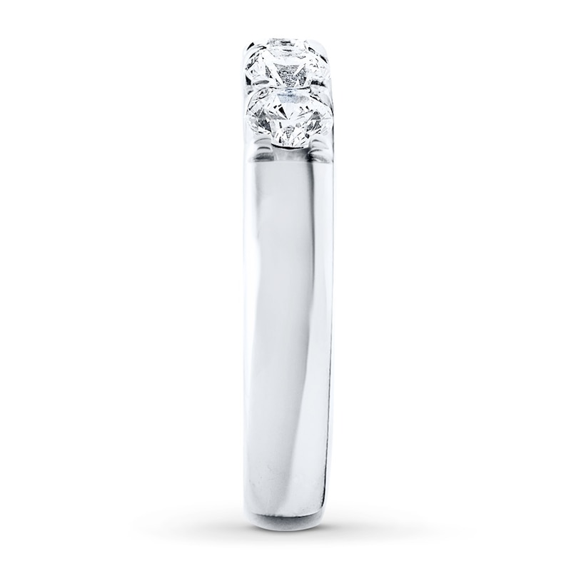Main Image 3 of Diamond Anniversary Band 1 ct tw Round-cut 14K White Gold