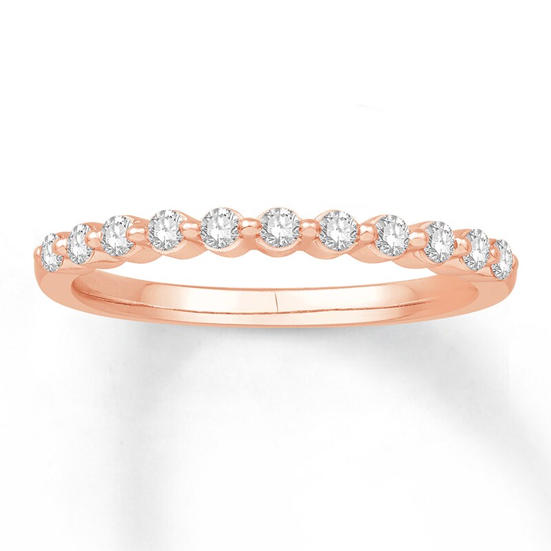 Main Image 1 of Diamond Anniversary Band 1/4 ct tw Round-cut 14K Rose Gold