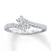 Thumbnail Image 0 of Ever Us SI2 Quality Two-Stone Diamond Ring 1/2 ct tw 14K Gold