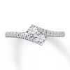 Thumbnail Image 3 of Ever Us SI2 Quality Two-Stone Diamond Ring 1/2 ct tw 14K Gold