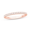 Thumbnail Image 1 of Colorless Diamond Band 1/4 ct tw Round-cut 14K Rose Gold
