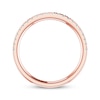 Thumbnail Image 3 of Colorless Diamond Band 1/4 ct tw Round-cut 14K Rose Gold