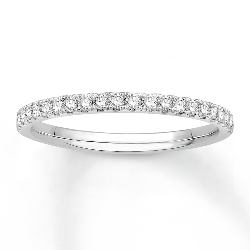 Colorless Diamond Anniversary Band 1/4 ct tw 14K White Gold with 360