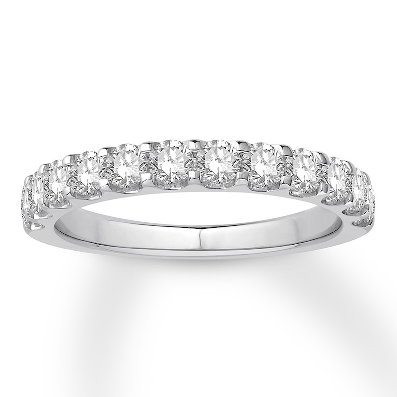 Colorless Diamond Anniversary Band 7/8 ct tw 14K White Gold with 360