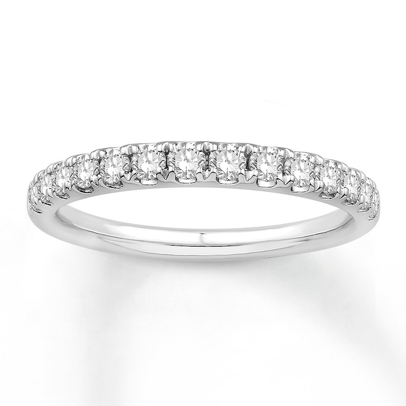 Main Image 1 of Colorless Diamond Anniversary Band 1/2 ct tw 14K White Gold