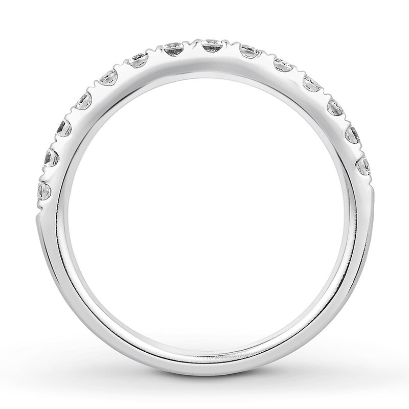 Main Image 2 of Colorless Diamond Anniversary Band 1/2 ct tw 14K White Gold