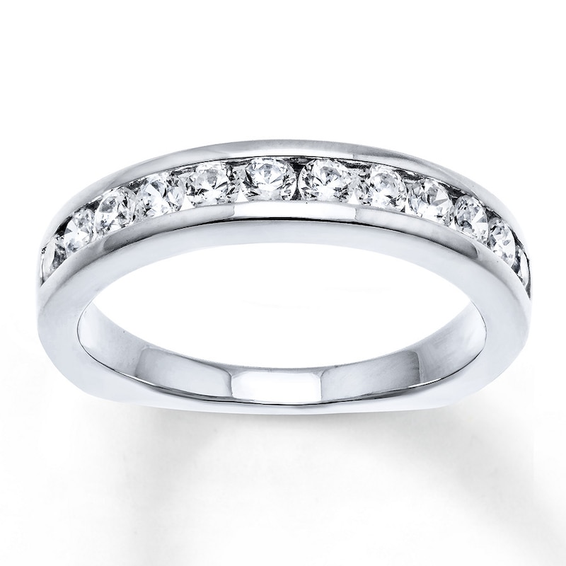 Diamond Anniversary Band 5/8 ct tw Round 18K White Gold