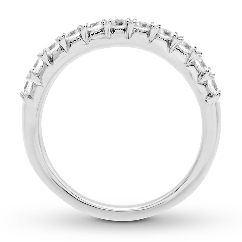 Main Image 2 of Diamond Anniversary Band 1/2 carat tw Round-cut 14K White Gold