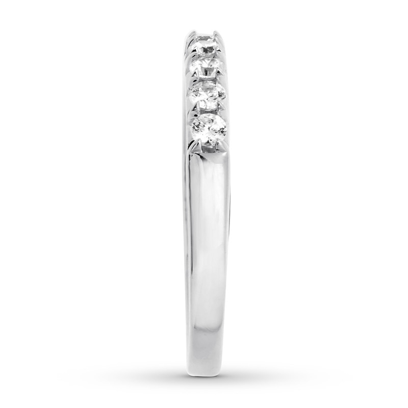 Main Image 3 of Diamond Anniversary Band 1/2 carat tw Round-cut 14K White Gold