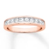 Thumbnail Image 0 of Diamond Anniversary Band 1/2 ct tw Princess-cut 14K Rose Gold