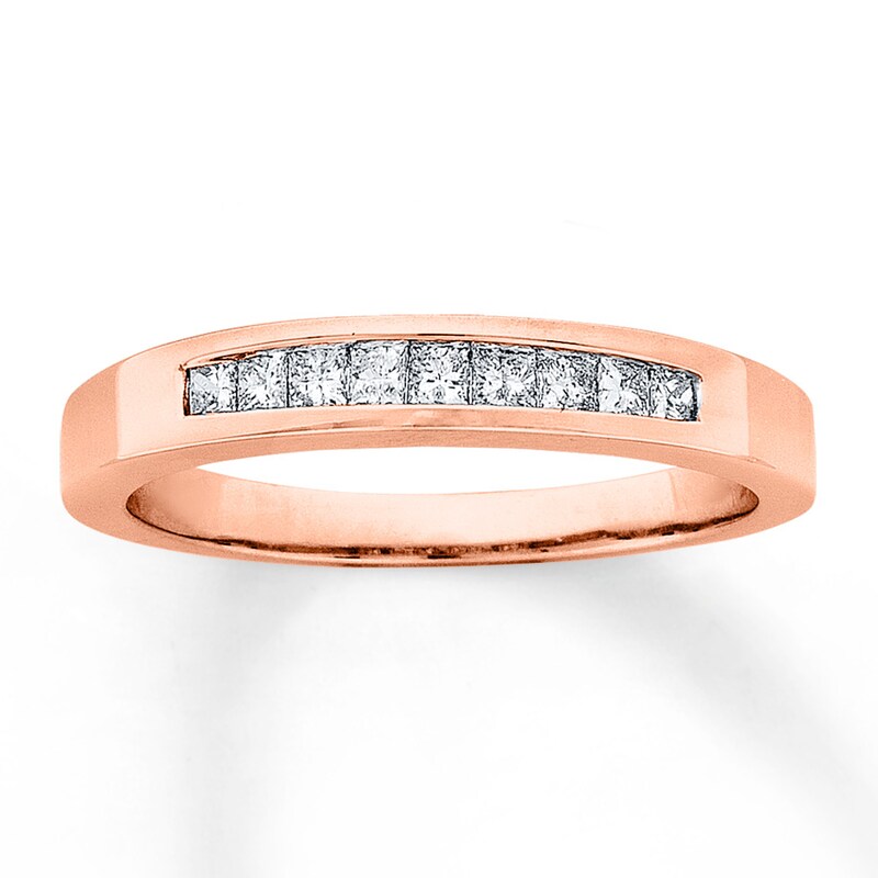 Diamond Anniversary Band 1/4 ct tw Princess-cut 14K Rose Gold