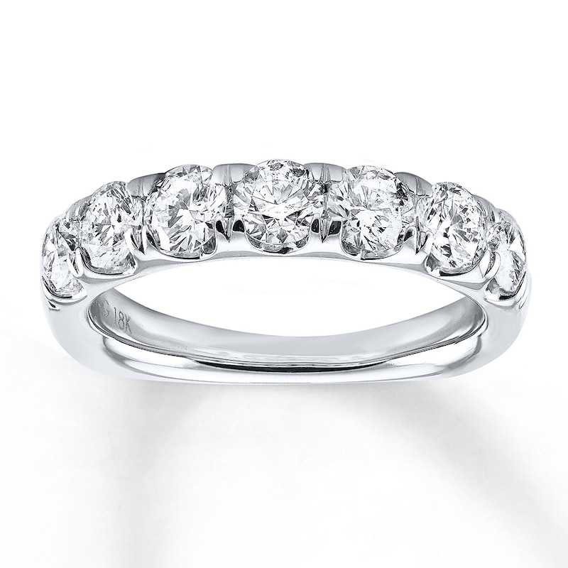 Main Image 1 of Diamond Anniversary Band 1-1/2 ct tw Round 18K White Gold