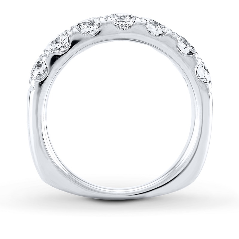 Diamond Anniversary Band 1-1/2 ct tw Round 18K White Gold