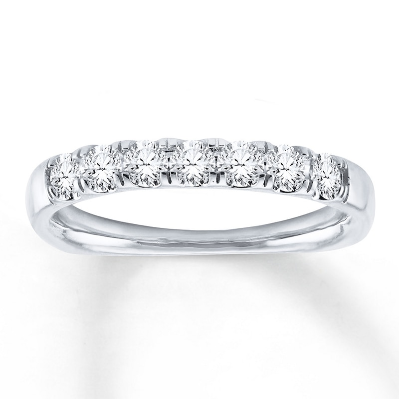 Main Image 1 of Diamond Anniversary Band 1/2 ct tw Round 18K White Gold