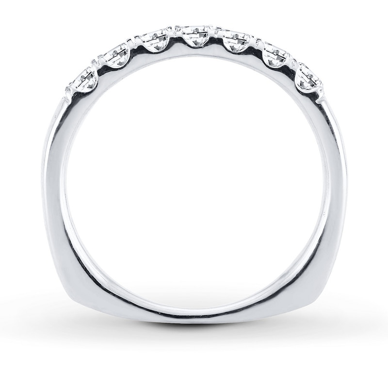 Main Image 2 of Diamond Anniversary Band 1/2 ct tw Round 18K White Gold