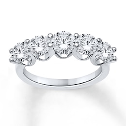 Diamond Anniversary Ring 1-3/4 ct tw Round-cut 14K White Gold