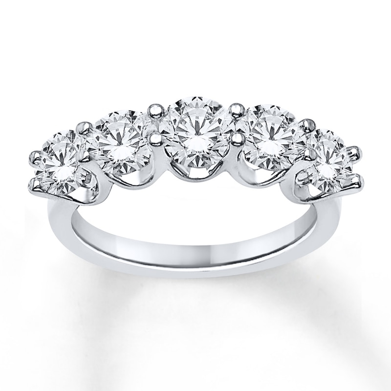 Diamond Anniversary Ring 1-3/4 ct tw Round-cut 14K White Gold