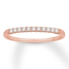 Thumbnail Image 0 of Diamond Anniversary Band 1/10 ct tw Round-cut 10K Rose Gold