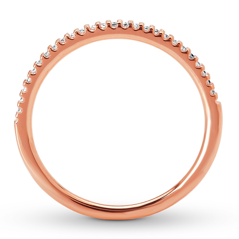 Main Image 2 of Diamond Anniversary Band 1/15 ct tw Round-cut 14K Rose Gold