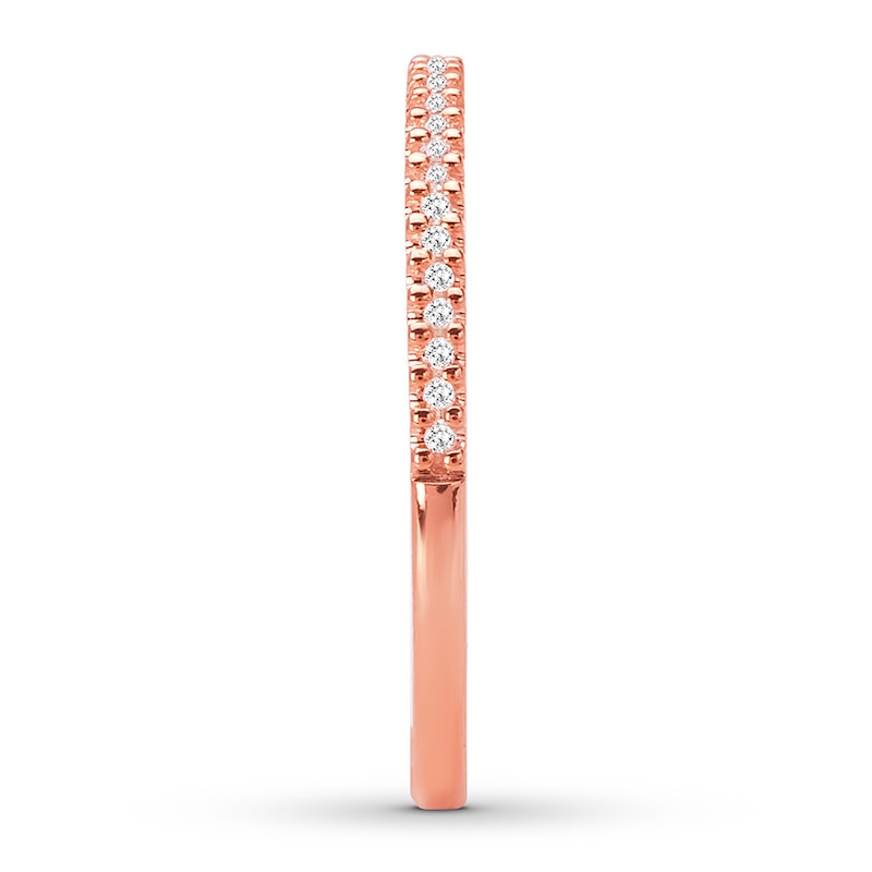 Main Image 3 of Diamond Anniversary Band 1/15 ct tw Round-cut 14K Rose Gold