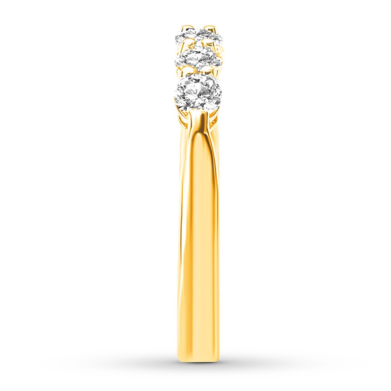 Diamond Anniversary Band 1/2 carat tw Round-cut 14K Yellow Gold