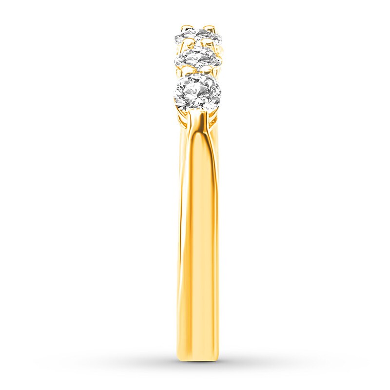 Main Image 3 of Diamond Anniversary Band 1/2 carat tw Round-cut 14K Yellow Gold