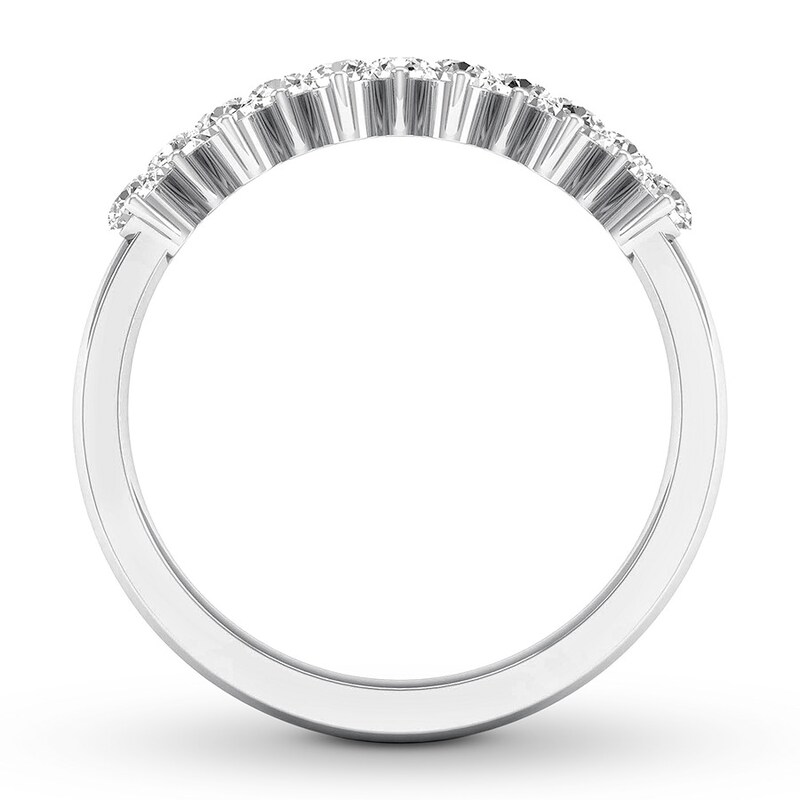 Main Image 2 of Diamond Anniversary Band 1/2 ct tw Round-cut 14K White Gold