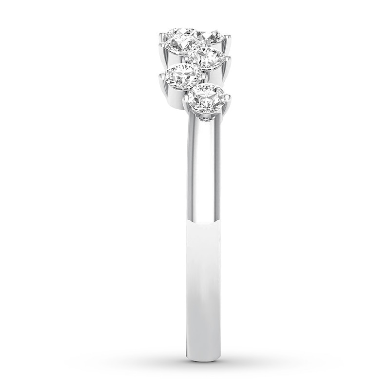 Main Image 3 of Diamond Anniversary Band 1/2 ct tw Round-cut 14K White Gold