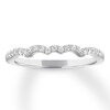 Thumbnail Image 1 of Diamond Anniversary Band 1/8 ct tw Round-cut 10K White Gold