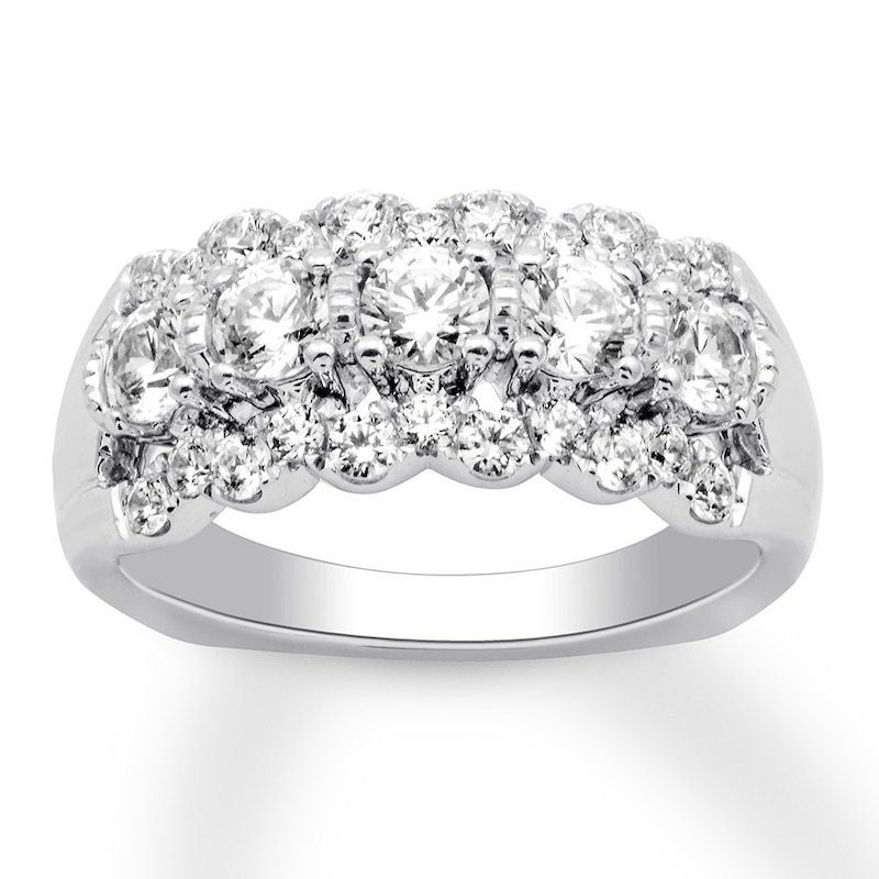 Diamond Anniversary Band 1-1/3 carat tw 18K White Gold