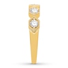 Thumbnail Image 2 of Diamond Anniversary Ring 1/2 ct tw Round-cut 10K Yellow Gold