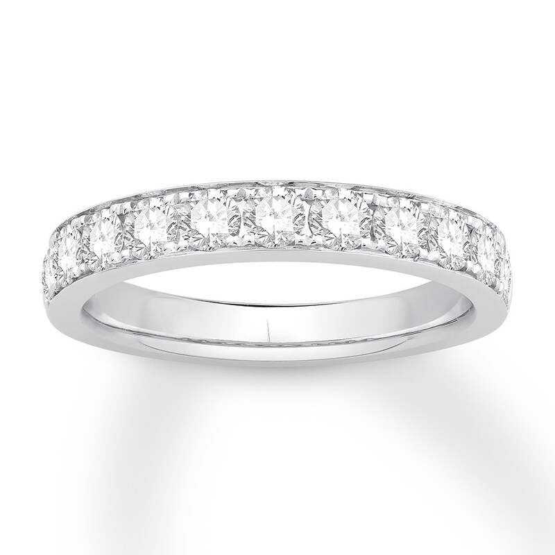 Colorless Diamond Anniversary Band 1 carat tw 14K White Gold