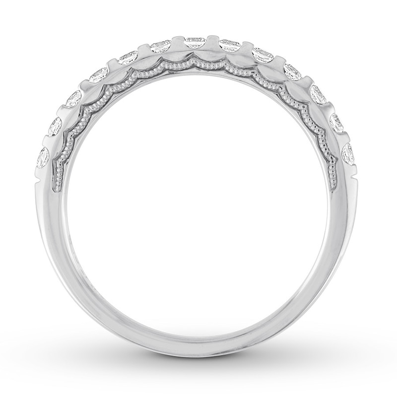 Main Image 2 of Diamond Anniversary Band 1/4 ct tw Round 10K White Gold