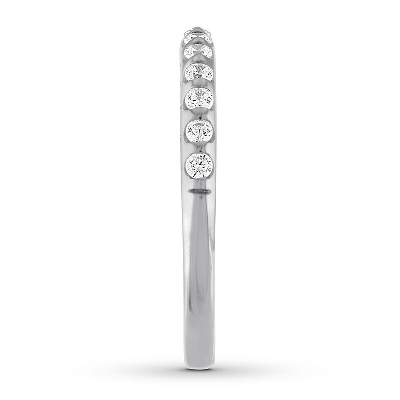 Main Image 3 of Diamond Anniversary Band 1/4 ct tw Round 10K White Gold