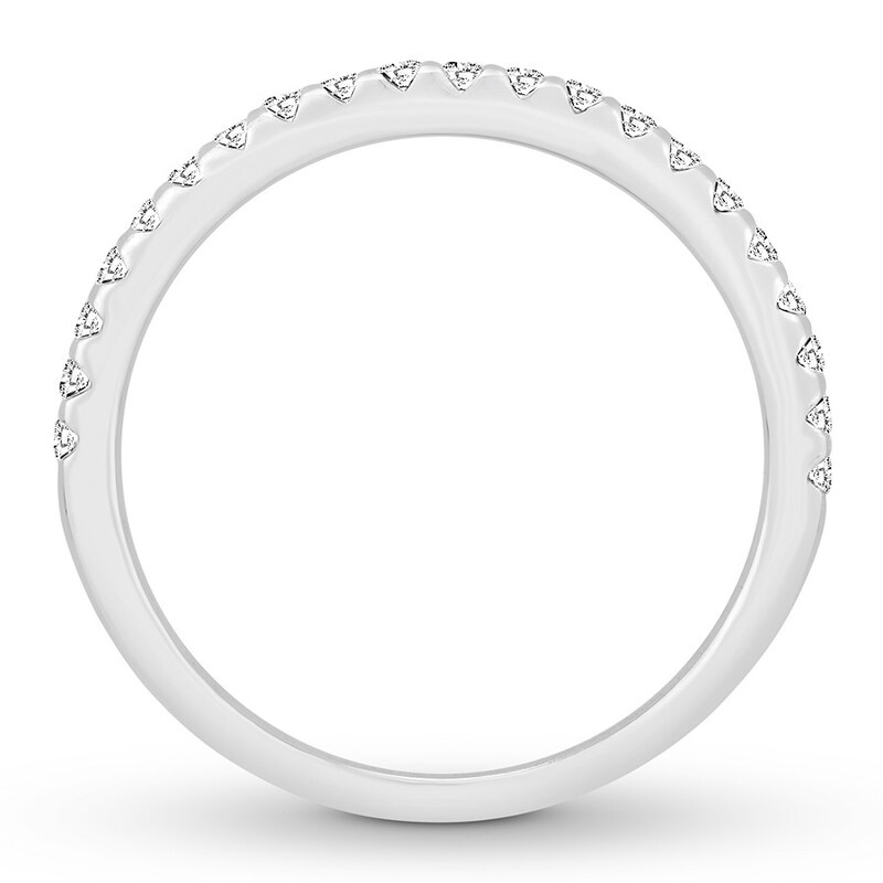 Main Image 2 of Diamond Anniversary Ring 1/4 carat tw Round 14K White Gold