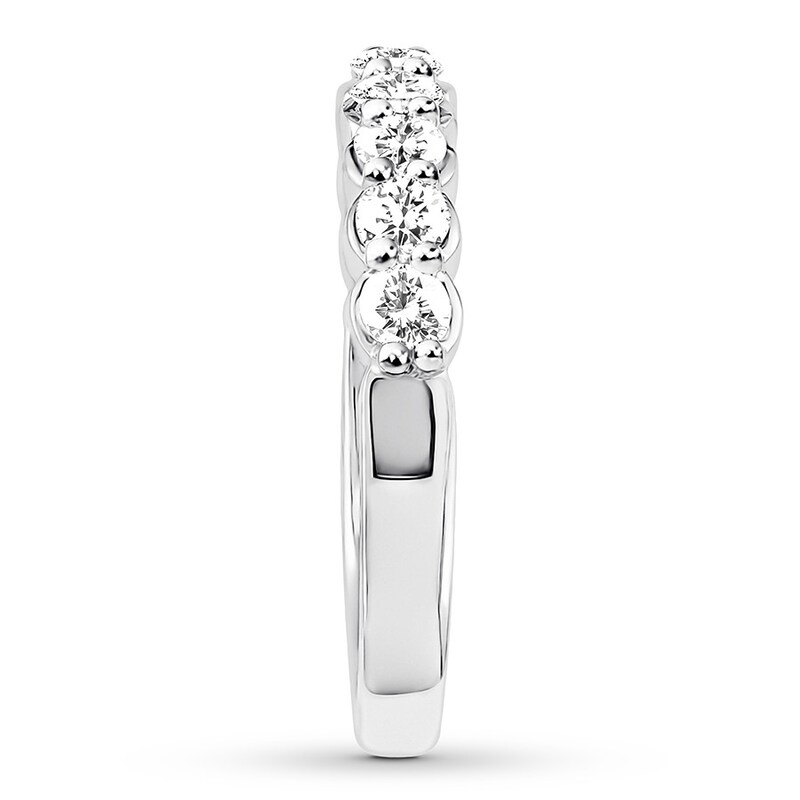 Diamond Anniversary Ring 3/4 carat tw Round 14K White Gold