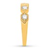 Thumbnail Image 3 of Diamond Anniversary Ring 1/2 ct tw Round-cut 10K Yellow Gold