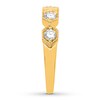 Thumbnail Image 2 of Diamond Anniversary Ring 1/2 ct tw Round-cut 10K Yellow Gold