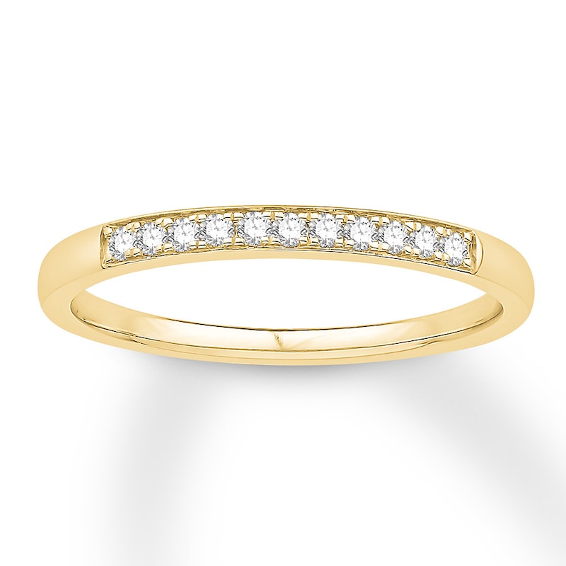 Diamond Anniversary Ring 1/8 ct tw Round 14K Yellow Gold