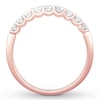 Thumbnail Image 2 of Colorless Diamond Anniversary Ring 1/2 carat tw 14K Rose Gold