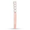 Thumbnail Image 3 of Colorless Diamond Anniversary Ring 1/2 carat tw 14K Rose Gold