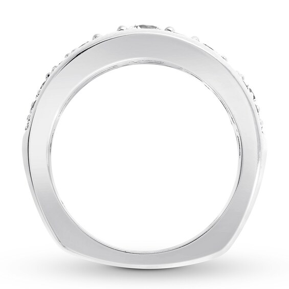 Hearts Desire Anniversary Band 2 ct tw Diamonds 18K White Gold