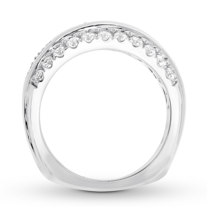 Diamond Anniversary Band 2 ct tw Round 18K White Gold