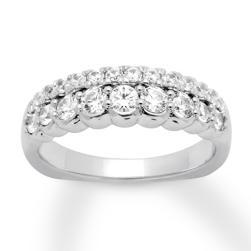 Diamond Anniversary Band 7/8 ct tw Round 18K White Gold