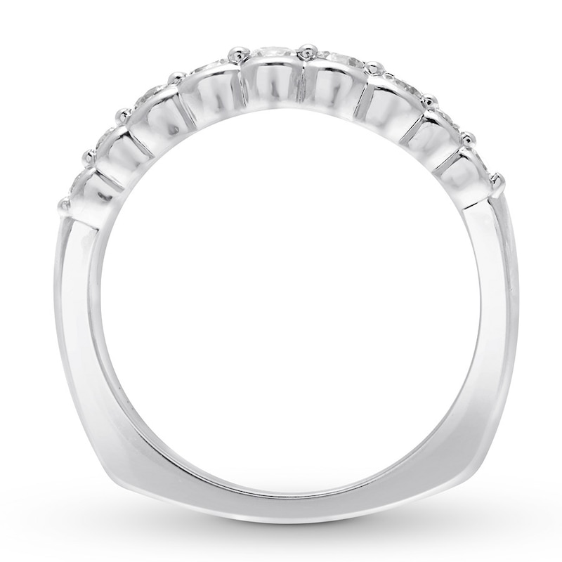 Diamond Anniversary Band 7/8 ct tw Round 18K White Gold